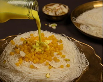 Pheni with Badam Milk